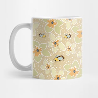 Bees in Flowers Mug